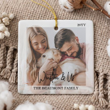 Minimale personalisierte Tierfoto-Weihnachten