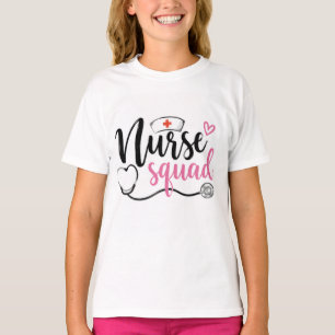 Minimale Pflege-Team-Shirt   Einfache süße Pflege- T-Shirt