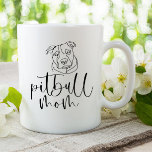 Minimale Pitbull-Mutter Kaffeetasse