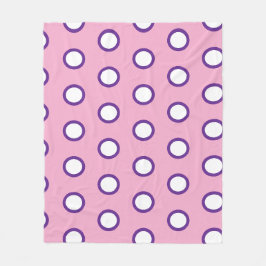 Minimale Polka-Punkt-Flanelldecke Fleecedecke