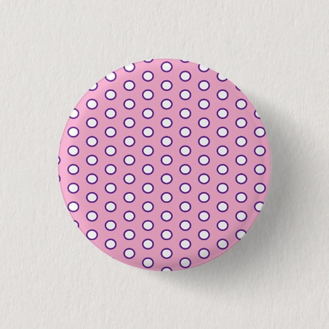 Minimale Polka-Punkt-Schaltfläche  Button (Vorderseite)