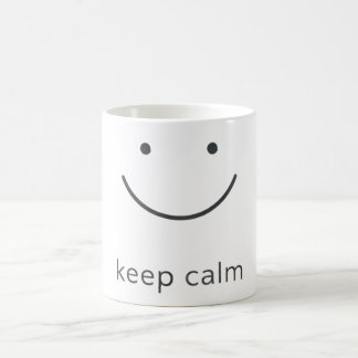 Minimale Positive-Stimmungs-Gestaltung Kaffeetasse