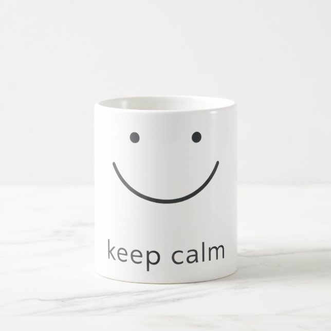 Minimale Positive-Stimmungs-Gestaltung Kaffeetasse (Mittel)