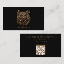 Minimale professionelle Herrenbarbier Bronze Bär