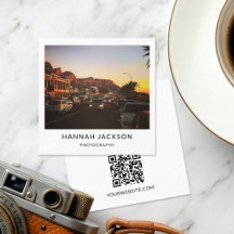 Minimale QR-Code Vintage-Fotograf