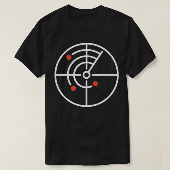 Minimale Radarauslegung T-Shirt (Design vorne)