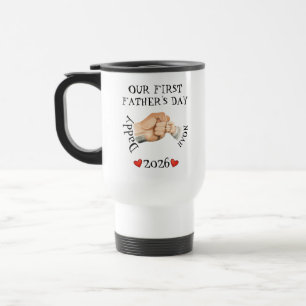 Minimale Reise-Tumbler-Grafik zum ersten Vatertag Reisebecher
