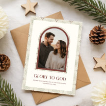 Minimale religiöse Familienbogen-Foto-Weihnachten
