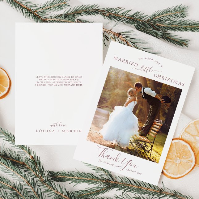 Minimale Rose Verheiratet kleine Weihnachten Danke (Von Creator hochgeladen)