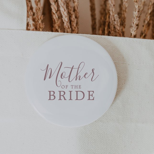 Minimale RoseGold Mutter des Bride-Brautparty Button (Von Creator hochgeladen)