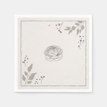 Minimale Rosen-Linienkunst Botanik
