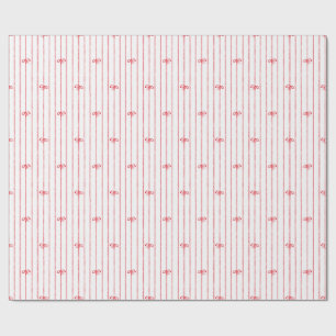 Minimale rote Bogenstreifen-Weihnachtspapier Geschenkpapier