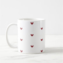 Minimale Rotherz-Muster-Kaffeetasse