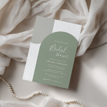 Minimale rustikale Salbeigrüne Bogendeko Boho-Brau