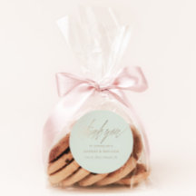 Minimale Sage Green & Imitats Gold Gastgeschenk Ho