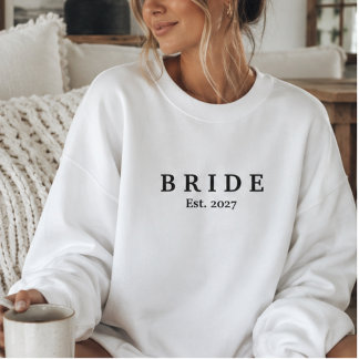 Minimale schlichte Braut-Crewneck-Sweatshirt Sweatshirt