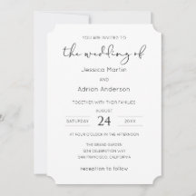 Minimale Schreibschrift-Hochzeit