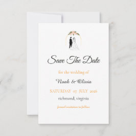 Minimale Schreibschrift Hochzeit Vormerkungskarte Save The Date