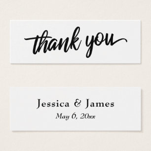 Minimale Schrift-Typografie Danke-Hochzeitsgeschen