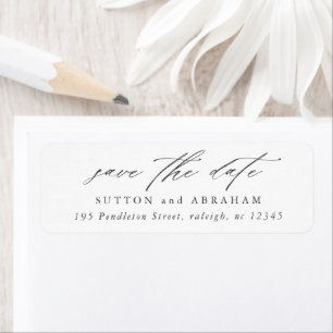 Minimale Schriftart Rücksendeadresse für Save-the-
