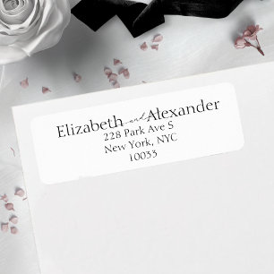 Minimale Schwarz-Weiß-Schrift Fancy