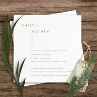 Minimale Schwarz-Weiß-Typografie-Fun-Fakten