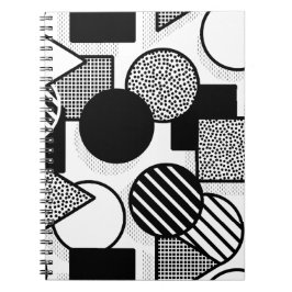 Minimale schwarze Bauweise III Notizblock