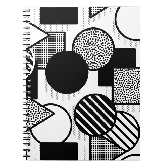 Minimale schwarze Bauweise III Notizblock (Vorderseite)