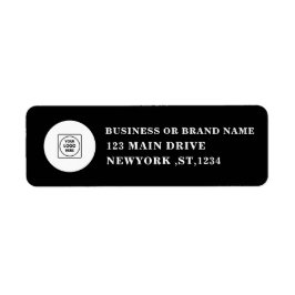 Minimale schwarze Büro- und Geschäftsbeschriftung