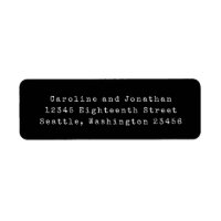 Minimale Schwarze Retro-Schreibmaschine Schriftart