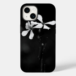 minimale schwarze und weiße Blumenelemente Case-Mate iPhone 14 Hülle