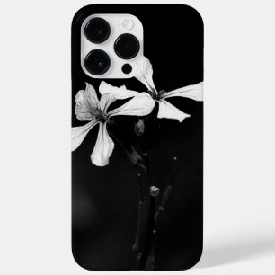 minimale schwarze und weiße Blumenelemente Case-Mate iPhone 14 Pro Max Hülle