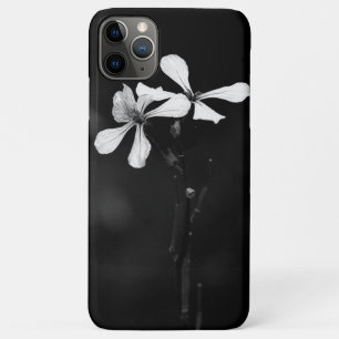 minimale schwarze und weiße Blumenelemente Case-Mate iPhone Hülle