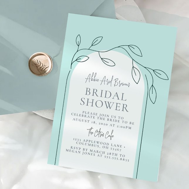 Minimale Script Bridal Dusche Einladung (Von Creator hochgeladen)