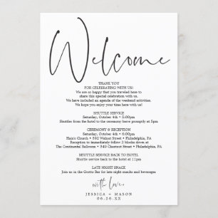 Minimale Script Hochzeit - Begrüßung Programm