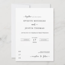 Minimale Script-Hochzeit
