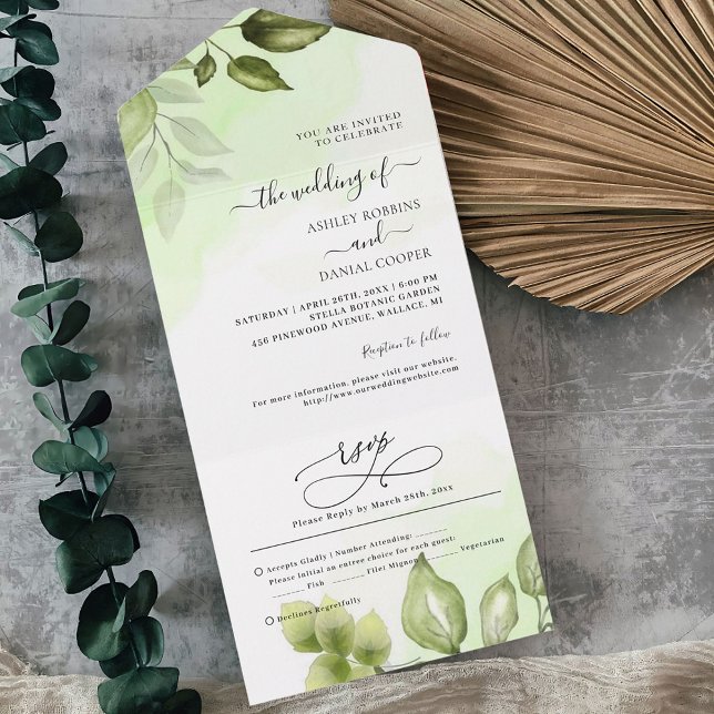 Minimale Script-Hochzeit in einer Einladung (Von Creator hochgeladen)