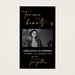 Minimale Script Memorial Foto Beileid Gebetskarte