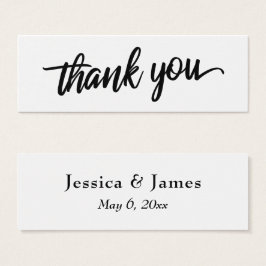 Minimale Script Typografie Danke Gastgeschenk Hoch