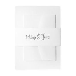 Minimale Script Typografy Wedding Einladungsbanderole