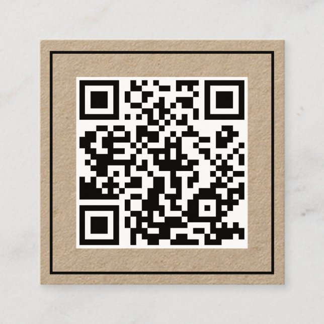 Minimale Skalierbarkeit QR Quadratische Visitenkarte (Vorderseite)