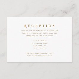 Minimale Skripte Moderne Elegante Details Hochzeit Begleitkarte