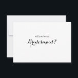 Minimale Skripte werden Sie meine Bridesmaid-Karte Dankeskarte<br><div class="desc">Modernes und elegantes Design bedruckt Minimal Script werden Sie meine Bridesmaid Vorschlag Card,  die mit Ihrem Text angepasst werden kann. Bitte klicken Sie auf den Button "Anpassen" und verwenden Sie unser Design-Tool,  um diese Vorlage zu ändern. Karo im Grafikdesign-Store für andere Produkte,  die diesem Design entsprechen!</div>
