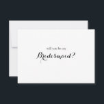 Minimale Skripte werden Sie meine Bridesmaid-Karte Dankeskarte<br><div class="desc">Modernes und elegantes Design bedruckt Minimal Script werden Sie meine Bridesmaid Vorschlag Card,  die mit Ihrem Text angepasst werden kann. Bitte klicken Sie auf den Button "Anpassen" und verwenden Sie unser Design-Tool,  um diese Vorlage zu ändern. Karo im Grafikdesign-Store für andere Produkte,  die diesem Design entsprechen!</div>