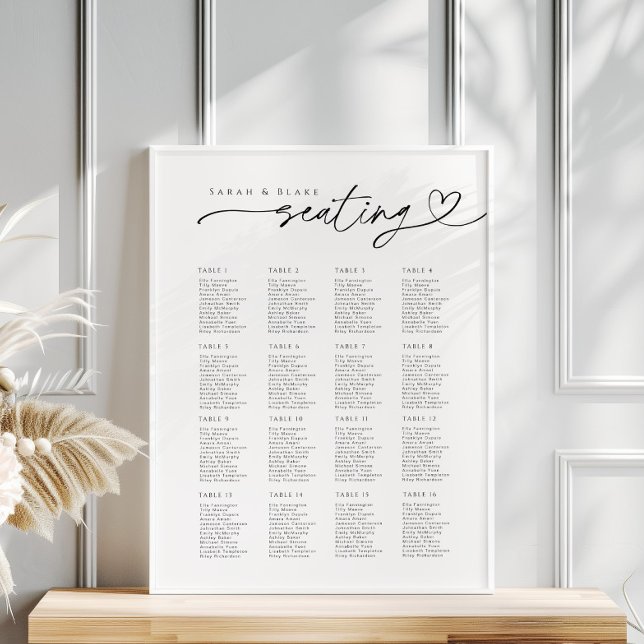 Minimale Skripttypografie Hochzeitsstift Poster (Von Creator hochgeladen)