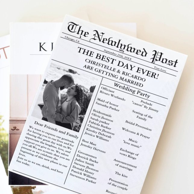 Minimale Skriptzeitung Hochzeit speichern das Datu Einladung (Von Creator hochgeladen)