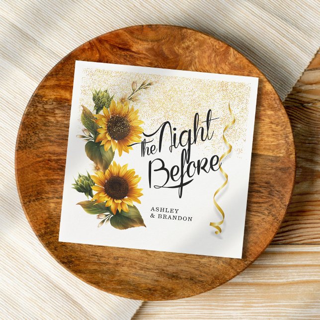 Minimale Sonnenblumen Probe Abendessen Serviette (Von Creator hochgeladen)