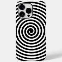 Minimale spiralschwarze und weiße optische Illusio