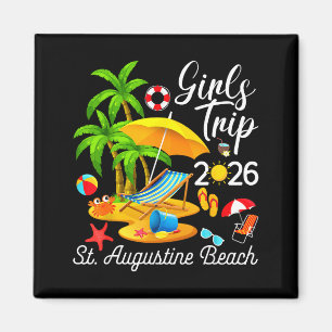 Minimale St Augustine Beach Florida Sommer Magnet