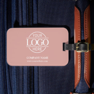 Minimale staubige Rose Unternehmens Firmenlogo Gepäckanhänger
